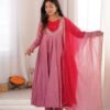 Sabina 5023 Roman Silk Embroidery Mirror Work Festival Anarkali Gown