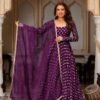 Sabina 5347 Chanderi Jacquard Mirror Work Raksha Bandhan Gown Manufacturer in Surat