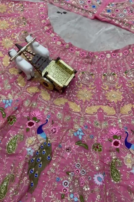 SBD 1670 Georgette Embroidery Wedding Lehenga Choli Exporter in India