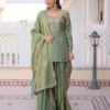 Buy Zarin Seemar Vichitra Sequence Embroidery Work Sharara Suit 2026