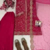 Beautiful C585 1423 Chinnon Silk Hand Embroidery Work Pakistani Sharara Suit 2026