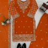 Latest Deepika 1591 Georgette Sequnce Work Kurti Pant Dupatta Set 2026