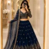 Beautiful Zarin Vanita Vichitra Silk Embroidery Work Wedding Wear Lehenga Choli 2026