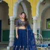 Stylish Zarin Liyana Vichitra Silk Designer Embroidery Work Wedding Lehenga Choli 2026
