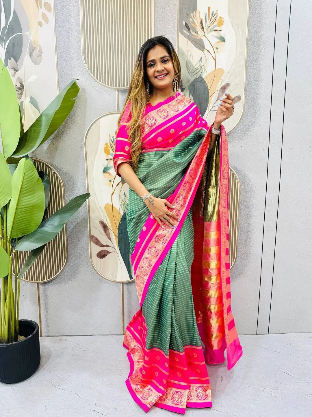 Latest SGT 238 Mysore Silk Jacquard Zip Gown Saree Wholesale Online Shopping 2026