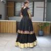 WMT 8052 Silk Printed Gamthi Work Navratri Collection
