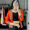 Beautiful WMT 8059 Orange Rayon Cotton Gota Patti Navratri Chaniya Choli Multi Color 2026