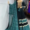 Beautiful WMT 8067 Rayon Cotton Embroidery Work Black Chaniya Choli For Navratri 2026