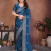 Stylish Kiara Naxita1 Fendy Chiffon Silk Sirosky Work Festival Saree 2026