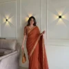 Stylish Kiara Rangoli Silk Embroidery Party Wear Saree Business Market in Surat 2026