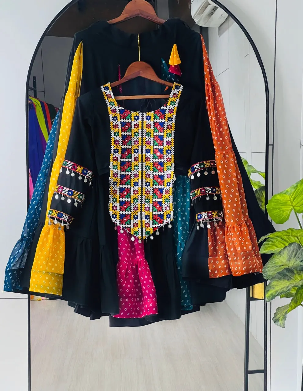 Latest WMT 8075 Virangana Rayon Cotton Trending Navratri Skirt Top For Woven 2026