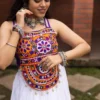 WMT 8065 Rayon Cotton Gamthi Work Navratri Fancy Garba Dress in Surat