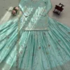 Deepika 6027 Japan Satin Thread Sequnce Work Party Wear Skirt Kurti