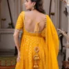 Sabina 5347 Chanderi Jacquard Mirror Work Raksha Bandhan Gown Manufacturer in Surat