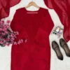 Launching C585 1476 Rayon Thread Embroidery Work Red Sharara Suit With Dupatta 2026