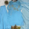 Latest BV 472 Crunchy Embroidery Festival Kurti Palazzo With Dupatta 2026