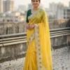 Latest Kusum 812 Nagma Gold Crush Embroidery Work Saree Manufacturer in India 2026