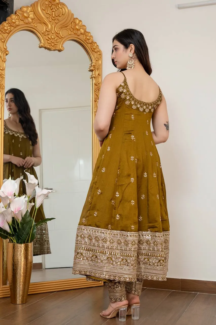 Launching STD 6075 Vichitra Silk Embroidery Wedding Gown Collection 2026