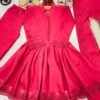 Baby 251 Roman Silk Embroidery Gown Sharara Dupatta Set Kids Wear