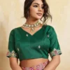 Buy Kiara Nency Georgette Bandhej Printed Embroidery Festival Saree 2026