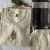 Latest KR 414 Khadi Cotton Hand Block Printed Office Wear Readymade Dress 2026