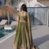 Launching Mohini 7161 Fendi Silk Thread Embroidery Work Lehenga Choli 2026