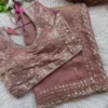 MHV Mahalaxmi Fandy Satin Silk Embroidery Work Wedding Saree