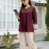 Latest Laxmy 1115 Cotton Office Wear Short Top Collection 2026