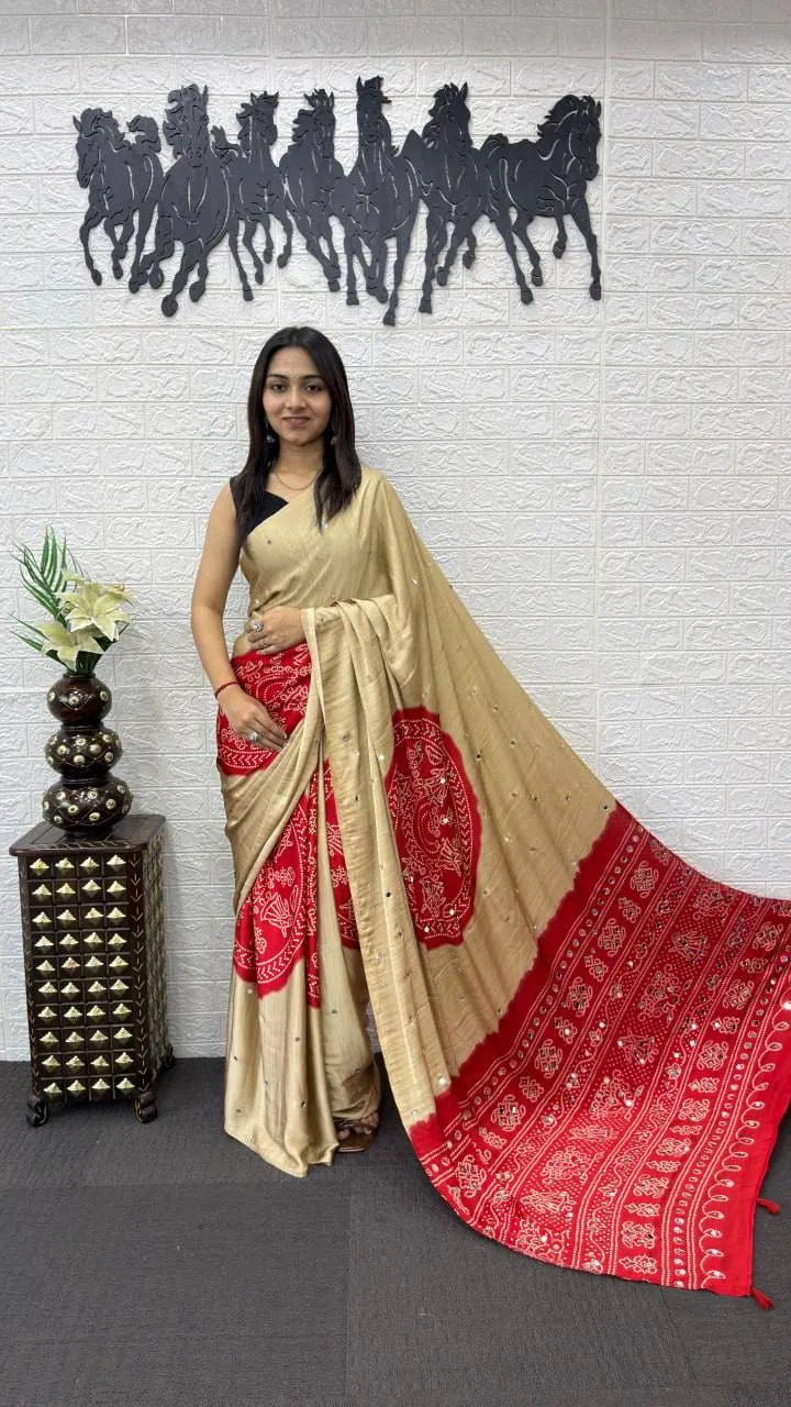 Stylish RBC Gajji Silk Mirror Work Party Wear Saree Manufacturers in India 2026