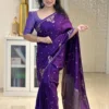 Rani 6085 Banarasi Silk Festival Zari Weaving Work Saree