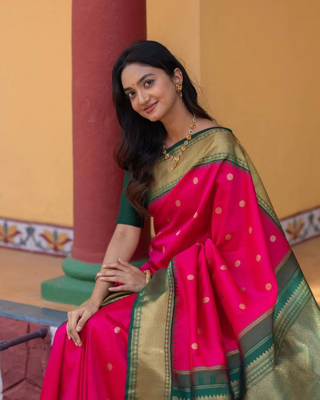 Beautiful Rani 278 Soft Lichi Silk South Style Saree Exporter Online 2026