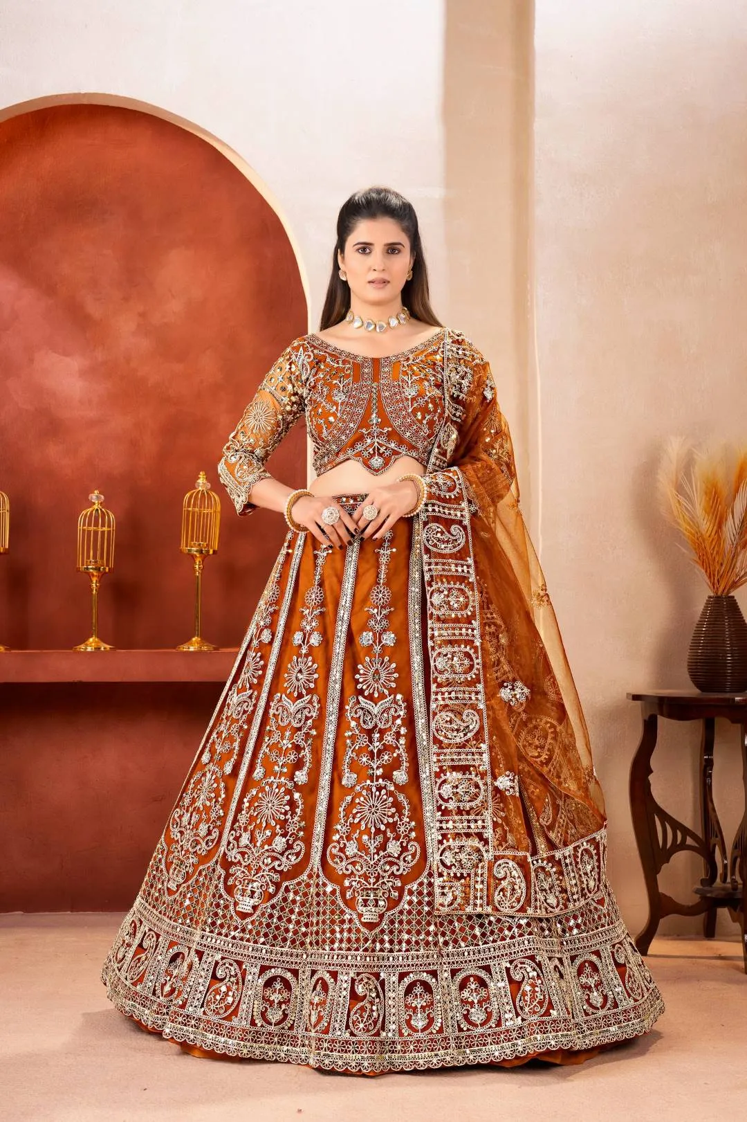 Buy DKT 5161 Net Embroidery Work Wedding Designer Lehenga Choli 2026