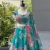 Beautiful SWT 1201 Organza Embroidery Sequence Work Lehenha Choli Wholesale Market in Surat 2026