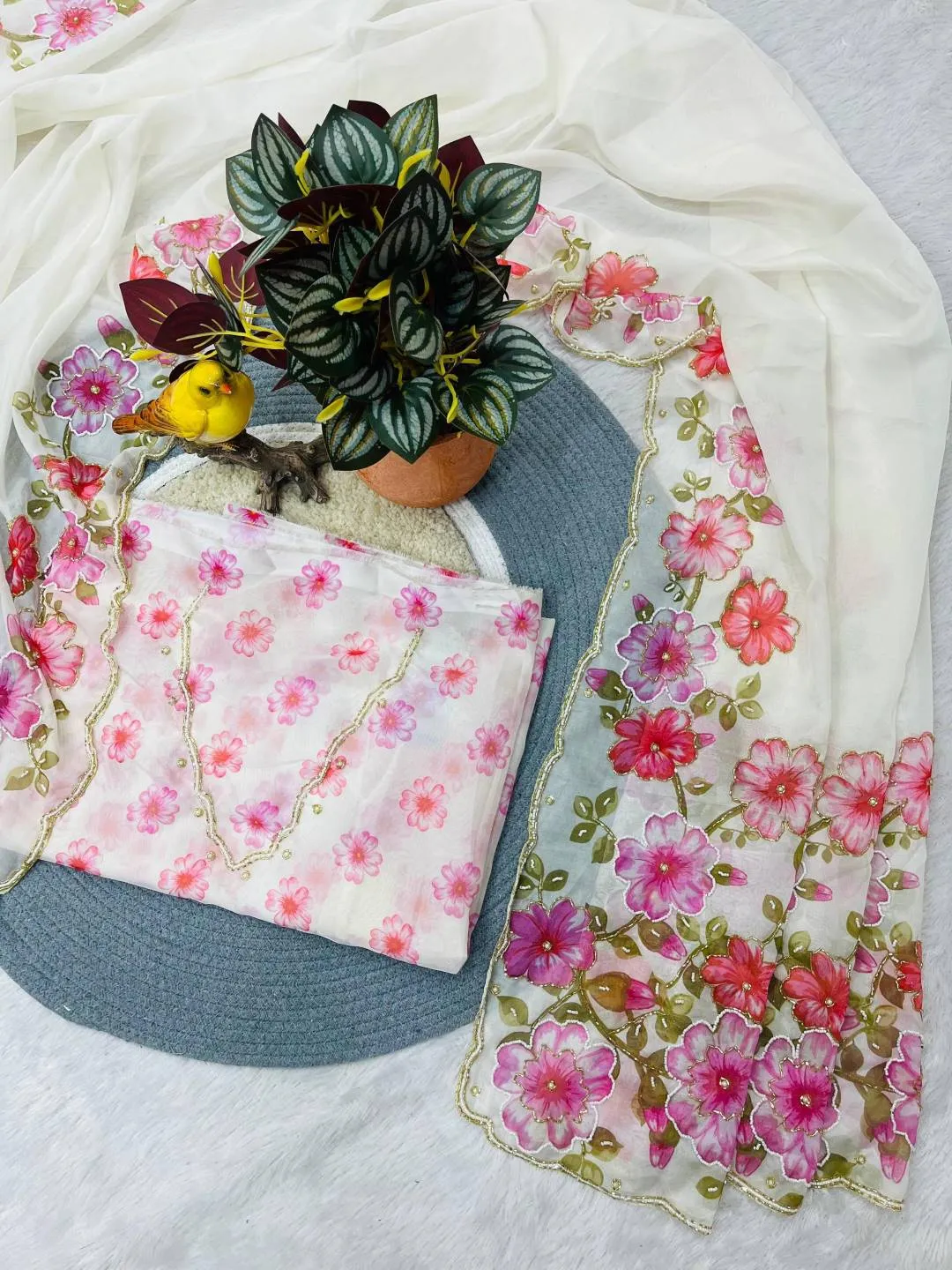 Launching RBC Najakat Crystal Organza Printed Hand Work Saree Collection 2026
