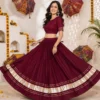 ATQ Reyon Cotton Gota Patti Work Chaniya Choli Navratri Collection