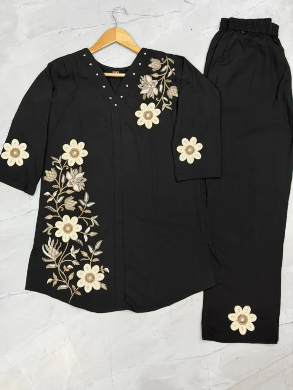 Launching Lila 161 Rayon Embroidery Thread Work Office & Party Wear Co Ords Set 2026