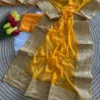 Latest MHV Rosy Embroidery Sequence Work Yellow Saree Collection 2026