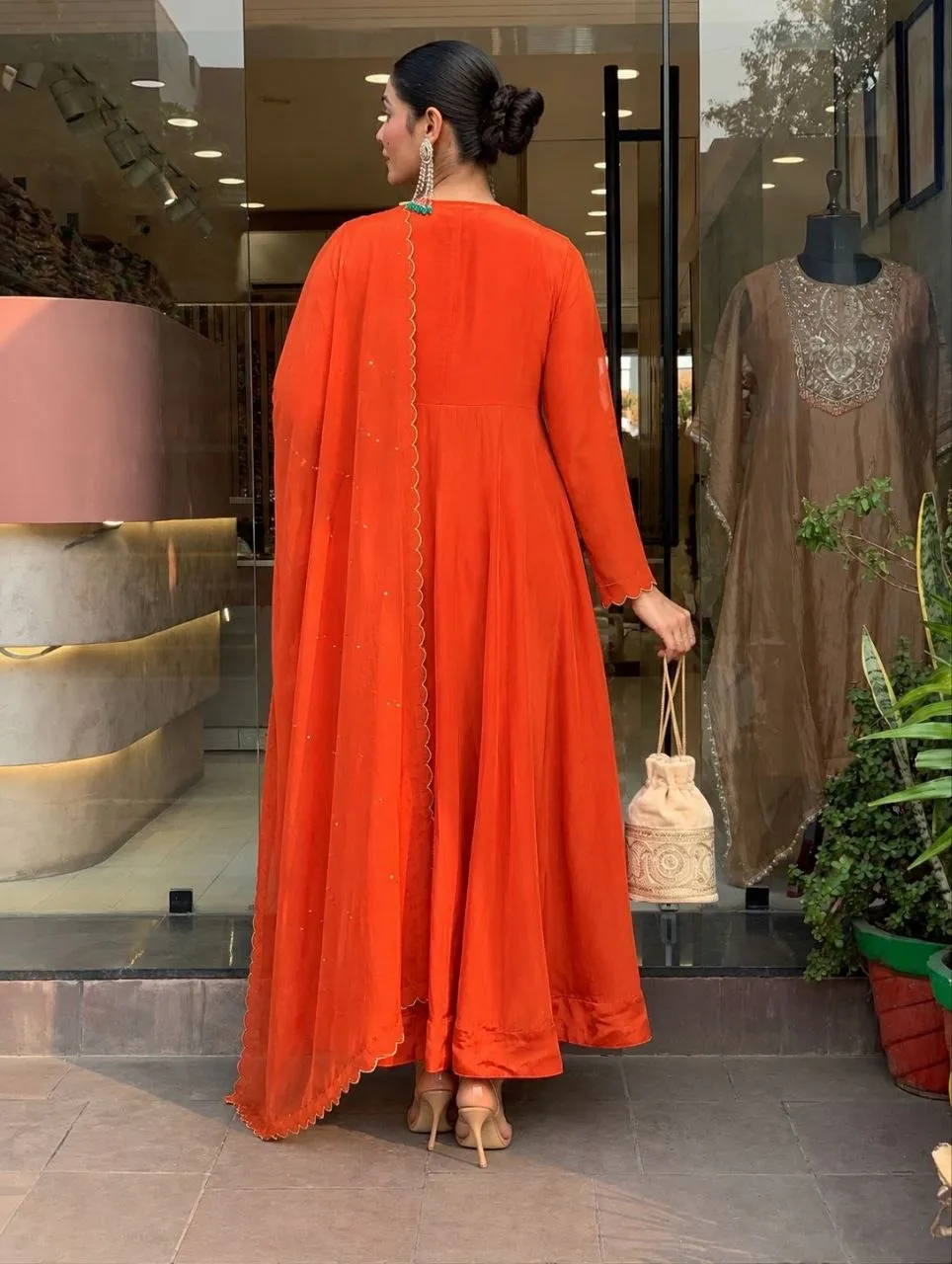 Stylish Beauty J 1024 Vichitra Silk Embroidery Gown Pant With Dupatta 2026