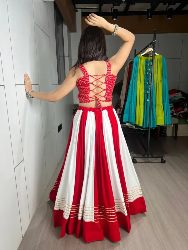 Launching WMT 7701 Rayon Cotton Gota Patti Work Garba Navratri Lehenga Top 2026
