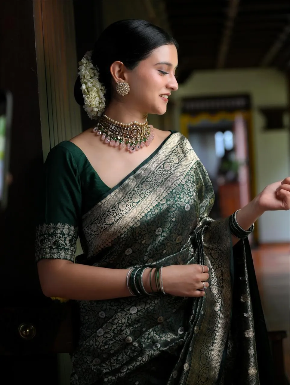 LFK 5340 Banarasi Soft Silk Zari Work Saree Wholesale Market in Surat