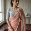 Launching Kiara Radha Georgette Embroidery Festival Saree Market in India 2026