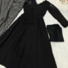 Launching SWT 270 Georgette Black Embroidery Work Anarkali Gown Collection 2026