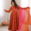 Latest Sabina 5023 Roman Silk Embroidery Mirror Work Festival Anarkali Gown 2026