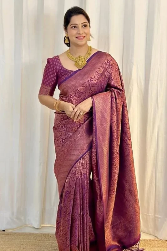 Latest Rani 269 Lichi Silk Cloth Jacquard Work Wholesale Market in Surat 2026