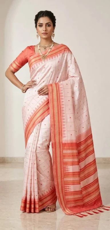 Buy Rani 307 Lichi Silk Jacquard South Style Saree Supplier in Surat 2026