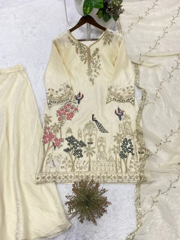 Launching BV 475 Fendy Sequence Embroidery Party Wear Sharara Suit With Dupatta 2026