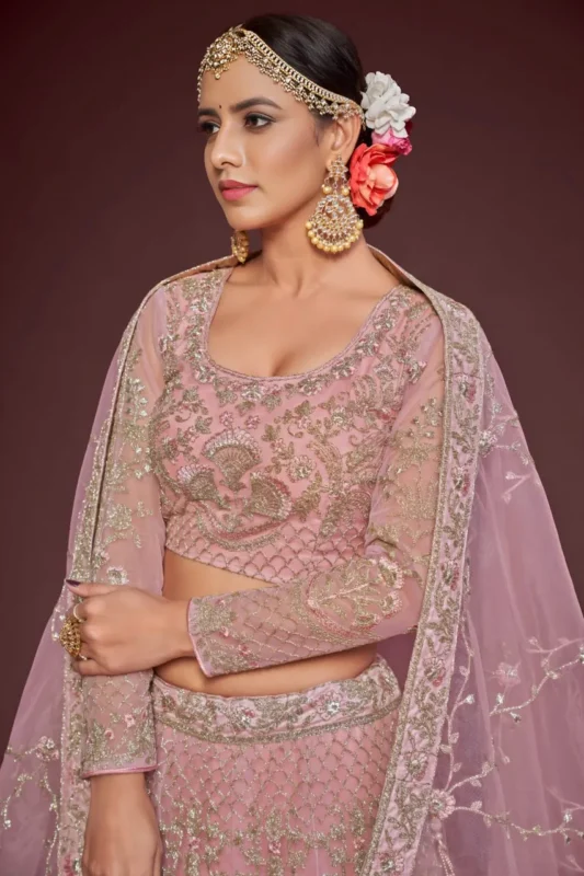 Buy Zeel 7909 Net Thread Embroidery Work Party Wear Lehenga Choli Collection 2026
