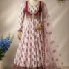 Madhuri 268 Crepe Printed Embroidery Work Wedding Designer Gown