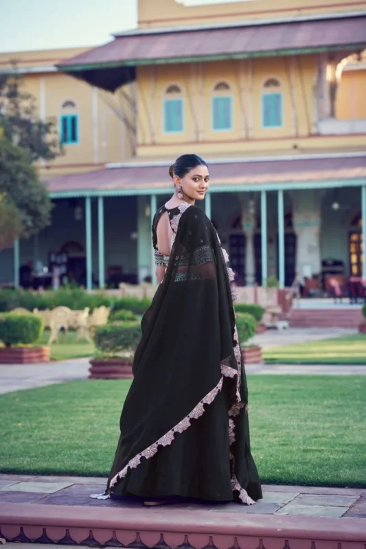 Latest WMN 1465 Aurum Georgette Embroidery Work Lehenga Choli Exporter Online 2026
