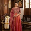 Launching ZT 226 Mrunal Tissue Silk Embroidery Work Wedding Gown Dupatta Collection 2026